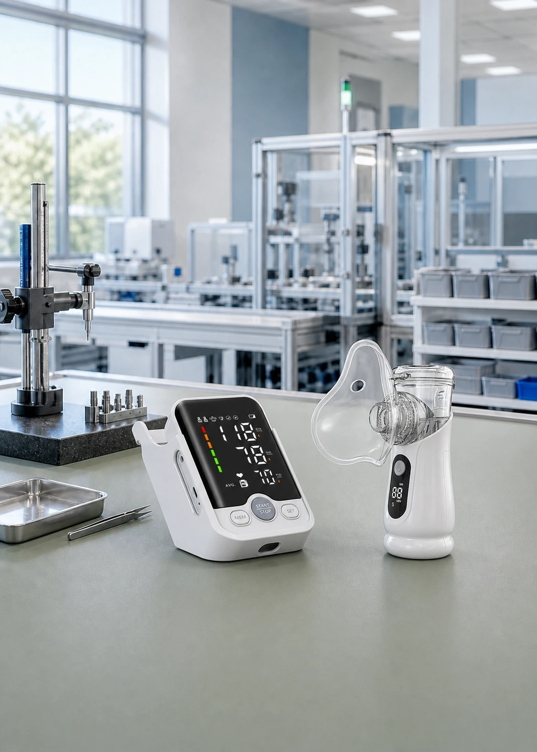Linova-X medical device manufacturing and quality inspection scene